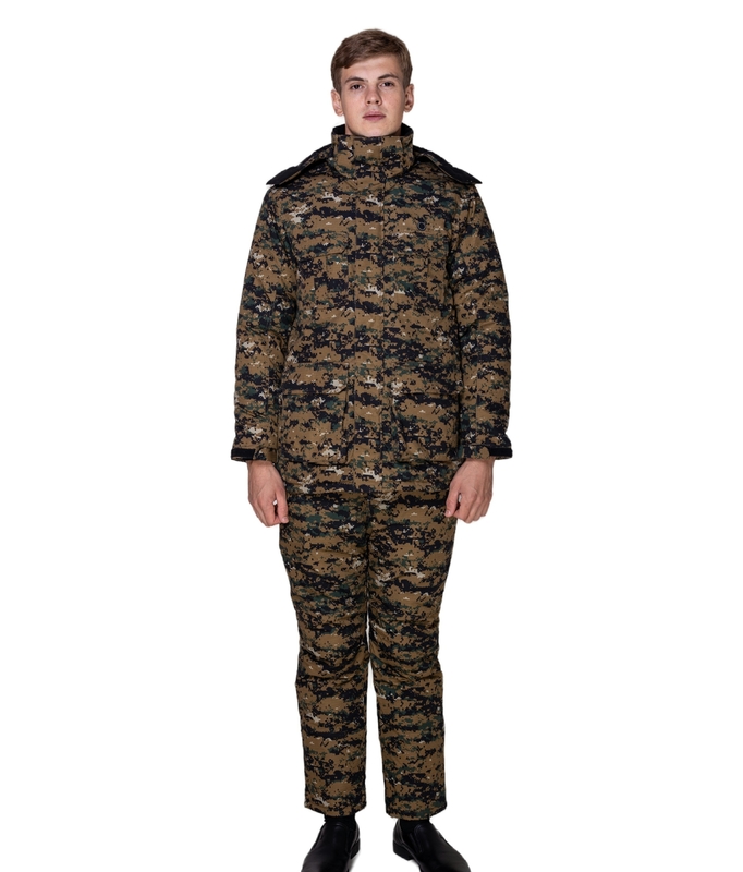 Winter Hiking Trip Self Heating Cotton Suit with Discharge Printing and Cotton Liner